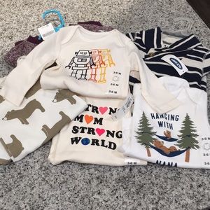 BABY BOY LONG SLEEVE BUNDLE 3-6 month (6ITEMS)